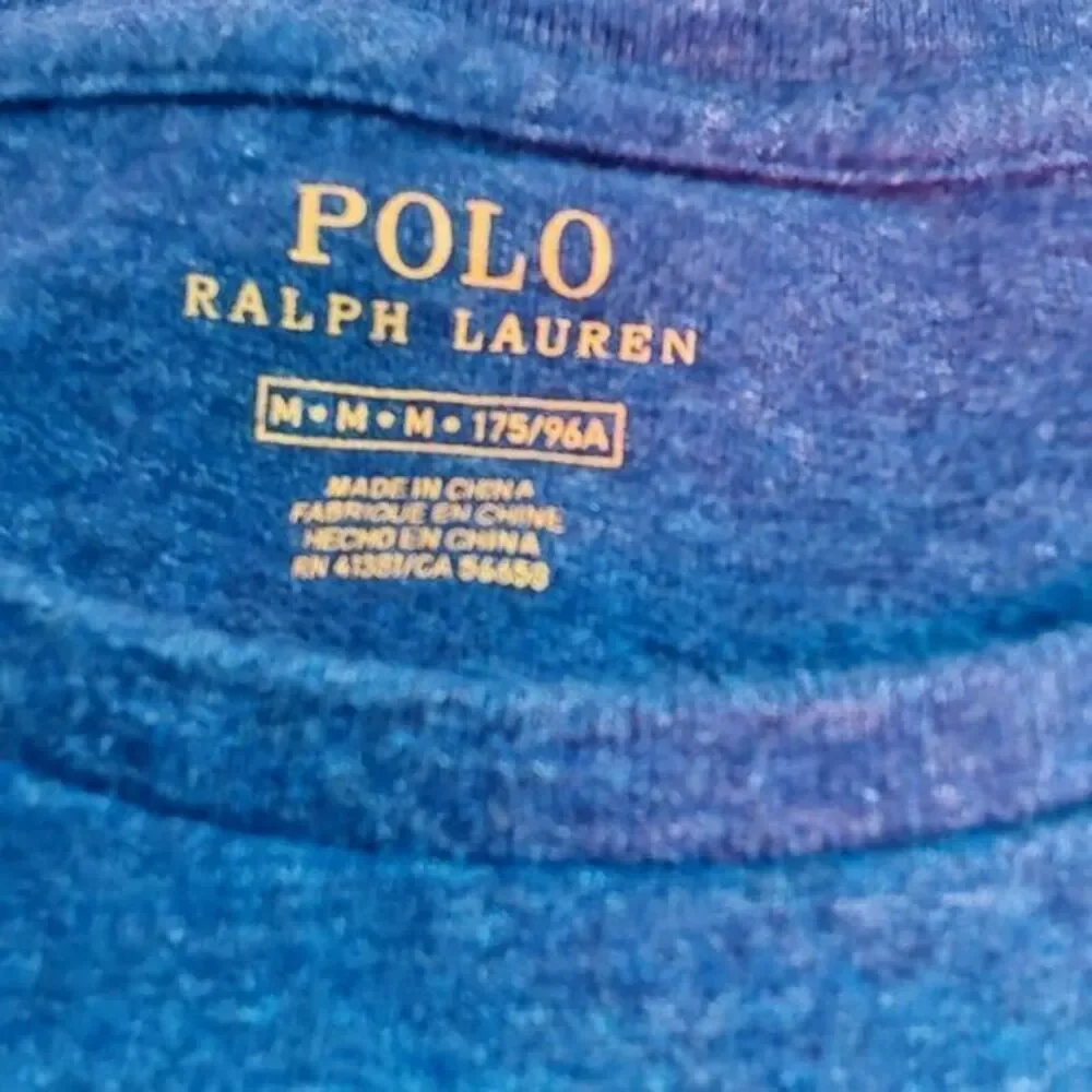 Polo Ralph Lauren Men's‎ Medium Heather Blue Long-Sleeve Tee T-Shirt 175/96A RL